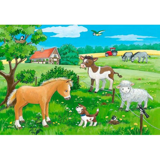 Ravensburger Welpen im Feld-Puzzle 2x12 Teile