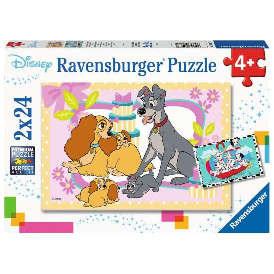 Disneys Lieblingswelpen Ravensburger Puzzle 2x24 Teile
