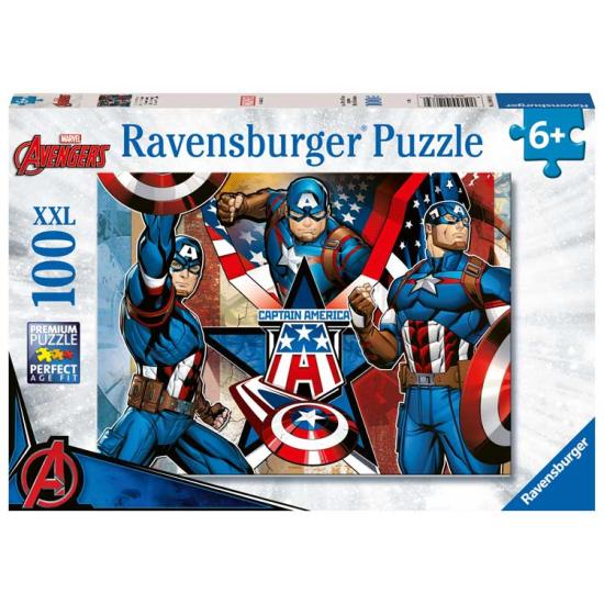 Ravensburger Captain America XXL-Puzzle mit 100 Teilen Ravensburger Captain America XXL-Puzzle mit 100 Teilen
