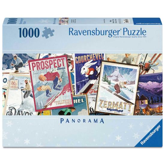 Ravensburger Vintage-Skiplakate Panorama-Puzzle 1000 Teile