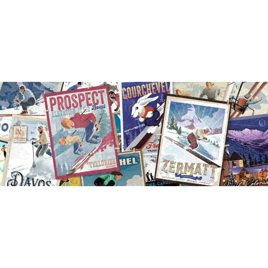 Ravensburger Vintage-Skiplakate Panorama-Puzzle 1000 Teile