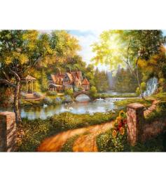 Puzzle Ravensburger Ferienhaus Am Fluss 500 Teile