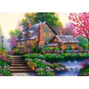 Puzzle Ravensburger Romantisches Cottage 1000 Teile