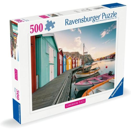 Puzzle Ravensburger Bootshäuser in Smögen 500 Teile