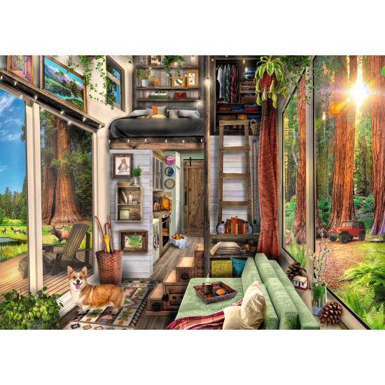 Ravensburger Little House Among Redwoods Puzzle 1000 Teile