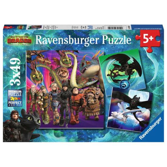 Ravensburger CEATD3 Puzzle Die verborgene Welt 3x49 Teile