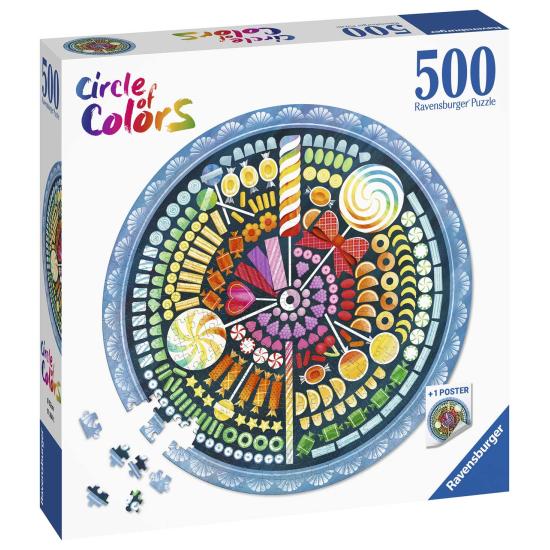 Ravensburger rundes Bonbon-Puzzle 500 Teile