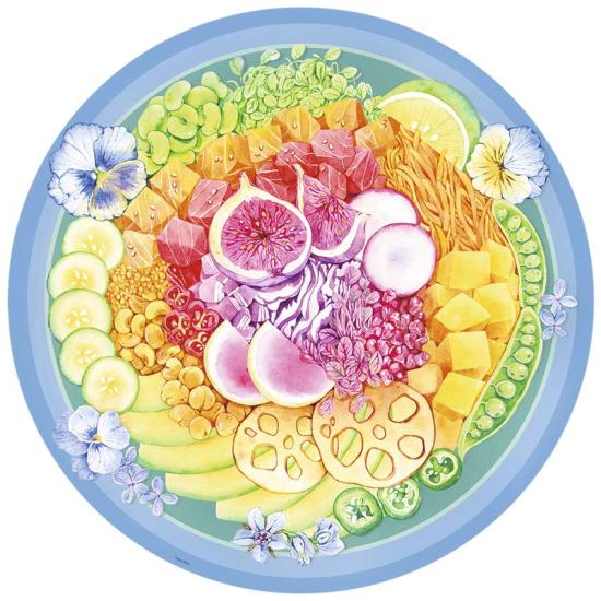 Ravensburger Kreisförmiges Poke Bowl Puzzle 500 Teile