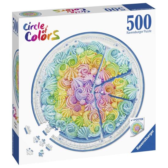 Ravensburger Kreisförmiges Regenbogenkuchen-Puzzle 500 Teile