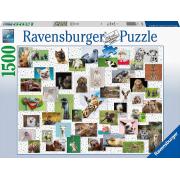 Ravensburger Puzzle-Collage lustiger Tiere mit 1500 Teilen