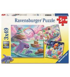 Puzzle Ravensburger Sweet Coast mit 3x49 Teilen