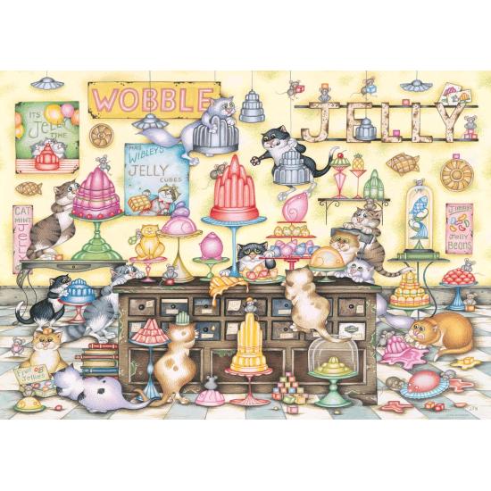Puzzle Ravensburger Crazy Cat's Jelly Jamboree 1000 Teile