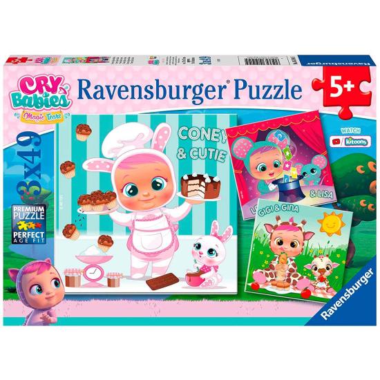 Ravensburger Cry Babies 3x49-teiliges Puzzle