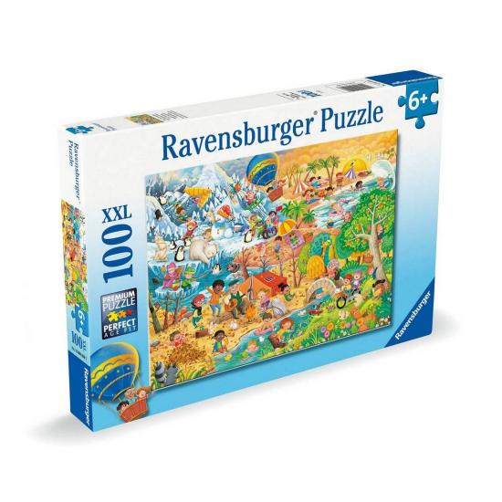 Puzzle Ravensburger Vier Jahreszeiten Voller Spaß XXL100 Teilen