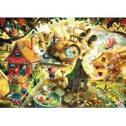 Puzzle Ravensburger Achtung, Kleine Schweinchen 1000 Teile