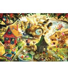 Puzzle Ravensburger Achtung, Kleine Schweinchen 1000 Teile