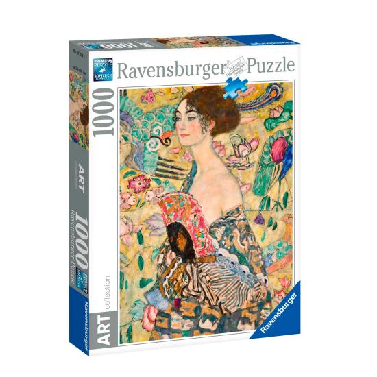 Ravensburger Puzzle Dame mit Fächer mit 1000 Teilen Ravensburger Puzzle Dame mit Fächer mit 1000 Teilen