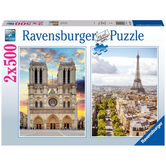 Ravensburger Reise durch Paris Puzzle 2x500 Teile Ravensburger Reise durch Paris Puzzle 2x500 Teile