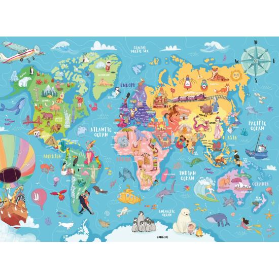 Puzzle Ravensburger Die Welt entdecken 100 Teile XXL Puzzle Ravensburger Die Welt entdecken 100 Teile XXL