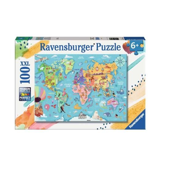 Puzzle Ravensburger Die Welt entdecken 100 Teile XXL Puzzle Ravensburger Die Welt entdecken 100 Teile XXL