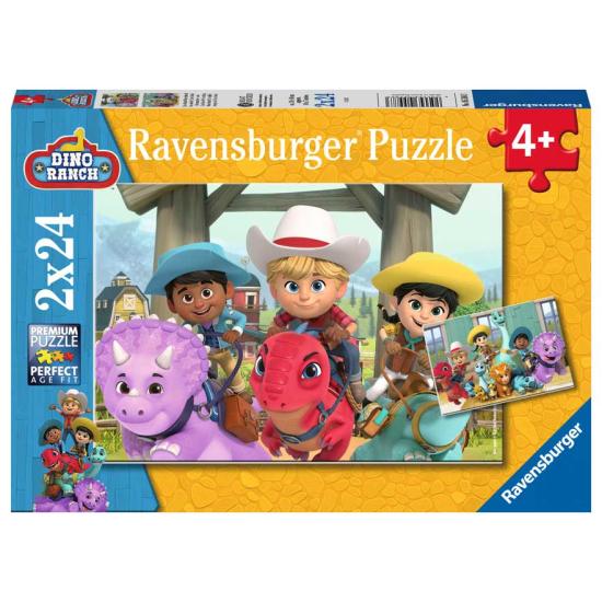 Ravensburger Dino Ranch 2x24-teiliges Puzzle
