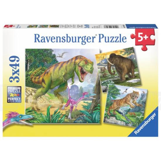 Ravensburger Dinosaurier-Puzzle 3x49 Teile