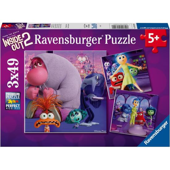 Puzzle Ravensburger Disney Inside Out 2 mit 3x49 Teilen