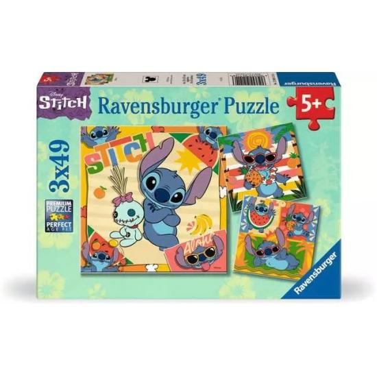 Puzzle Ravensburger Disney Stitch mit 3x49 Teilen