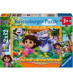 Puzzle Ravensburger Dora The Explorers mit 2x12 Teile
