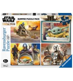 Ravensburger Star Wars The Mandalorian Puzzle 4 x 100 Teile