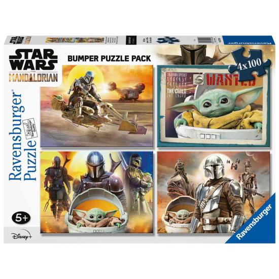 Ravensburger Star Wars The Mandalorian Puzzle 4 x 100 Teile