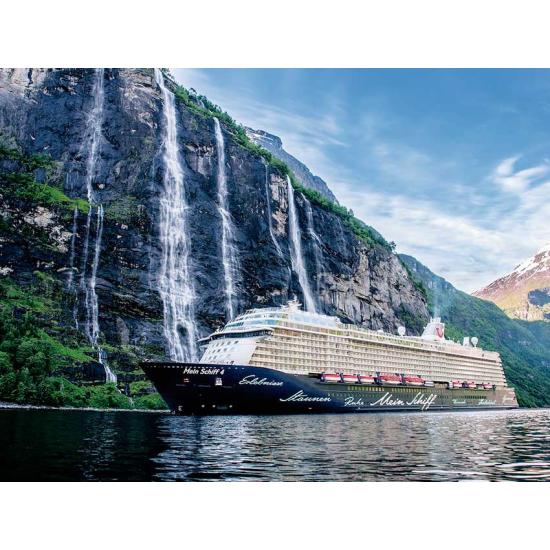 Ravensburger Puzzle Das Mein Schiff 4 im Fjord mit 500 Teilen XX