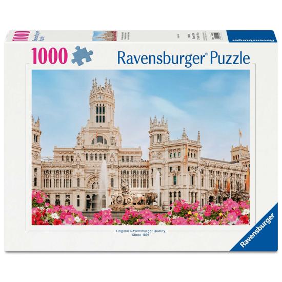 Puzzle Ravensburger Der Cibeles-Palast, Madrid 1000 Teile