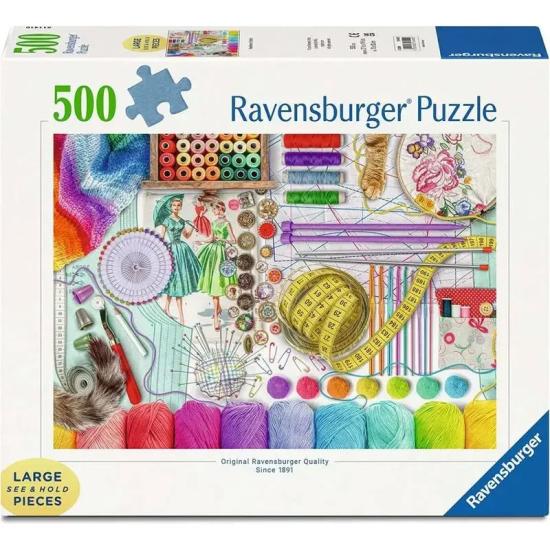 Puzzle Ravensburger Die Nähwerkstatt XXL 500 Teile