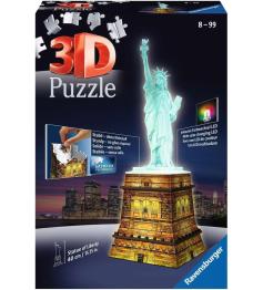 Ravensburger Freiheitsstatue Night Edition 3D-Puzzle 108