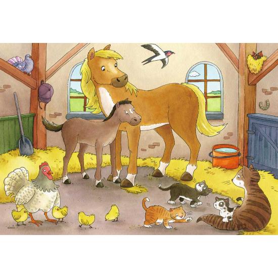 Ravensburger Tierfamilien Puzzle 2x12 Teile