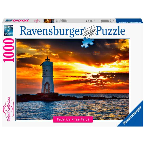 Ravensburger Puzzle Mangiabarche Leuchtturm, Sardinien mit 1000
