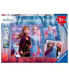 Ravensburger Frozen 2 Puzzle, 3x49 Teile