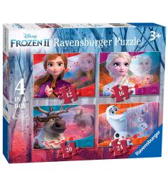 Ravensburger Frozen 2 progressives Puzzle mit 12+16+20+24 Teilen