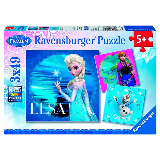 Ravensburger Frozen Elsa, Anna und Olaf Puzzle 3x49 Fuß