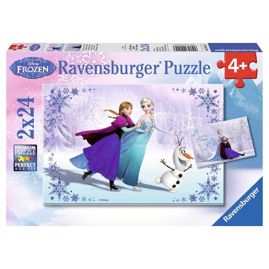 Puzzle Ravensburger Frozen Sisters Forever 2x24 Teile