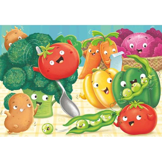 Ravensburger Happy Fruits and Gemüse Puzzle 2x24 Teile