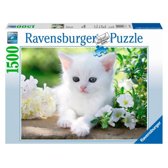 Ravensburger Weißes Kätzchen-Puzzle 1500 Teile