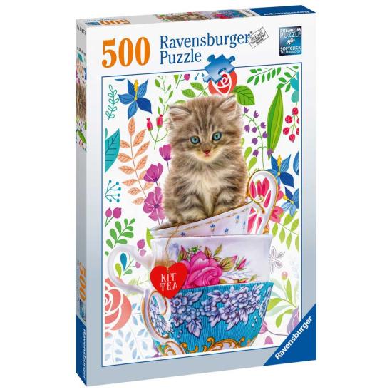 Ravensburger Kätzchen in einer Tasse Puzzle 500 Teile