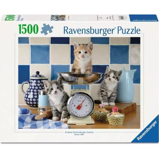 Puzzle Ravensburger Kätzchen In Der Küch 1500 Teile