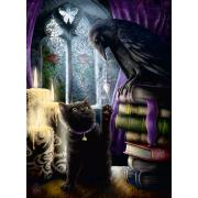 Ravensburger Schwarze Katze und Rabe 500-teiliges Puzzle