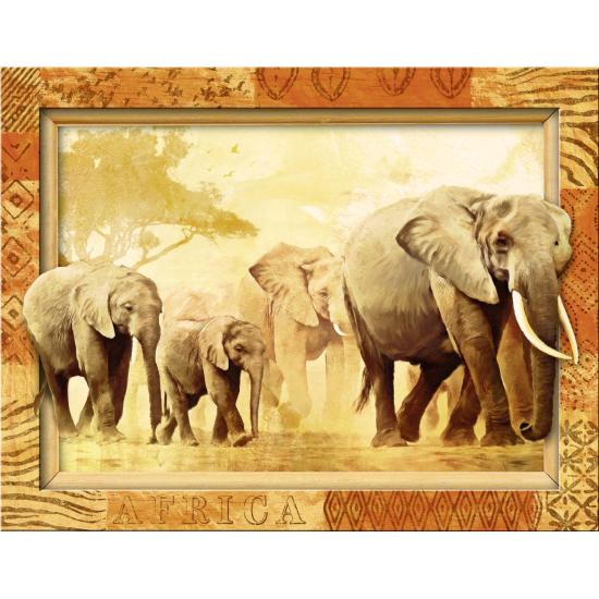 Ravensburger Giants of Africa Puzzle (eingebauter Rahmen) mit 5