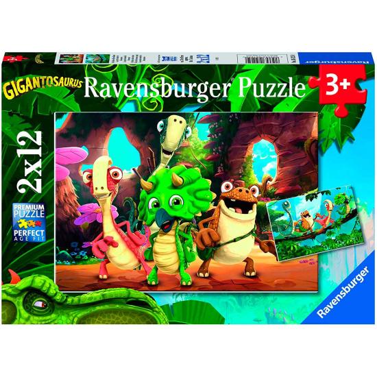 Ravensburger Gigantosaurus Puzzle 2x12 Teile