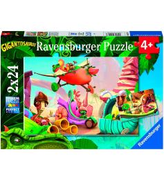 Ravensburger Gigantosaurus Puzzle 2x24 Teile