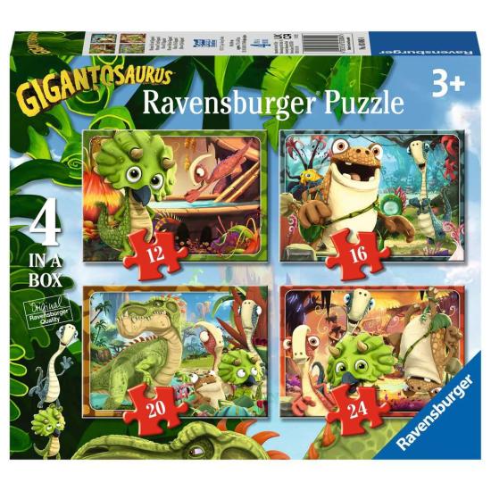 Ravensburger Gigantosaurus progressives Puzzle mit 12+16+20+24 T